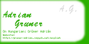 adrian gruner business card