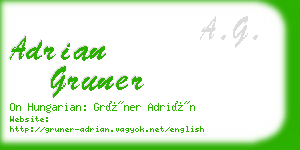 adrian gruner business card